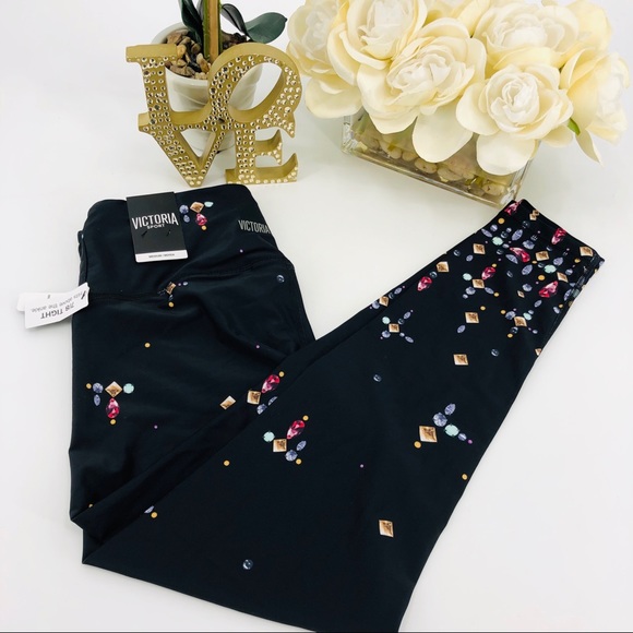 NWT Victoria's Secret Sport Jewel Leggings - Picture 4 of 8
